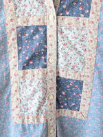 Lade das Bild in den Galerie-Viewer, *Benetton* Bluse Quilt Pastell Romantic Stick (S-M)
