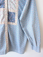 Lade das Bild in den Galerie-Viewer, *Benetton* Bluse Quilt Pastell Romantic Stick (S-M)

