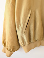 Lade das Bild in den Galerie-Viewer, *Seide* Blouson Bomber 80s Curry Senf (L)
