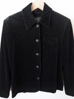 Lade das Bild in den Galerie-Viewer, *Joop* Bluse Jacke 90s Glitzer Samt (S-M)
