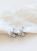 Lade das Bild in den Galerie-Viewer, Ohrringe Irregular Chunky 14k Silber
