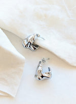 Lade das Bild in den Galerie-Viewer, Ohrringe Irregular Chunky 14k Silber
