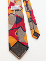 Lade das Bild in den Galerie-Viewer, *Versace* Krawatte 80s Grafic Print Seide
