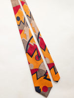Lade das Bild in den Galerie-Viewer, *Versace* Krawatte 80s Grafic Print Seide
