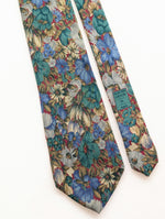 Lade das Bild in den Galerie-Viewer, *Givenchy* Krawatte 80s Wildblumen Print Seide
