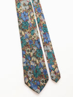 Lade das Bild in den Galerie-Viewer, *Givenchy* Krawatte 80s Wildblumen Print Seide
