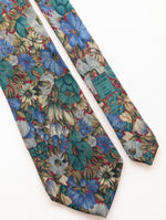 Lade das Bild in den Galerie-Viewer, *Givenchy* Krawatte 80s Wildblumen Print Seide
