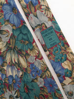 Lade das Bild in den Galerie-Viewer, *Givenchy* Krawatte 80s Wildblumen Print Seide
