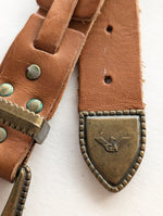 Lade das Bild in den Galerie-Viewer, *Armani* Gürtel Leder Geflecht Cognac Western (100-110)
