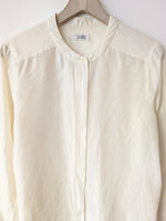 Lade das Bild in den Galerie-Viewer, *Closed* Bluse Seide Premium Basic Creme (L)
