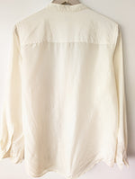 Lade das Bild in den Galerie-Viewer, *Closed* Bluse Seide Premium Basic Creme (L)
