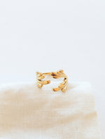 Lade das Bild in den Galerie-Viewer, Ring Leaves 14k Gold
