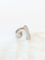 Lade das Bild in den Galerie-Viewer, Ring Big &amp; Small 14k Silber Matt
