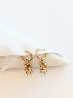 Lade das Bild in den Galerie-Viewer, Creolen 14k Gold Elephant
