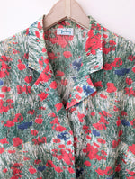 Lade das Bild in den Galerie-Viewer, Bluse Mohn Wildblumen Print Folklore (L)
