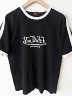 Lade das Bild in den Galerie-Viewer, *Von Dutch* Shirt Ringer Y2K Schwarz (XL)
