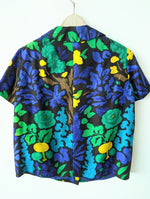 Lade das Bild in den Galerie-Viewer, *Handmade* Bluse Seide Blumen Print (L)
