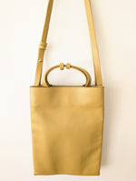Lade das Bild in den Galerie-Viewer, *COS* Ledertasche Pistazie Mini Tote Bag
