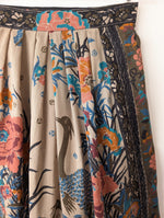 Lade das Bild in den Galerie-Viewer, RARE 70s Rock Bohemian Print Pfau (S-M)
