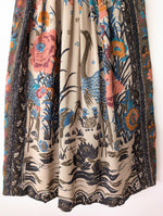 Lade das Bild in den Galerie-Viewer, RARE 70s Rock Bohemian Print Pfau (S-M)
