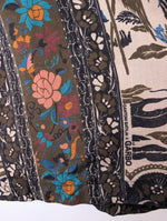 Lade das Bild in den Galerie-Viewer, RARE 70s Rock Bohemian Print Pfau (S-M)
