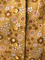 Lade das Bild in den Galerie-Viewer, *Handmade* Weste Bluse 70s Blumen Print (L)
