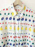 Lade das Bild in den Galerie-Viewer, Bluse Obst Print 80s Fruits (M-L)
