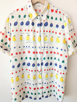 Lade das Bild in den Galerie-Viewer, Bluse Obst Print 80s Fruits (M-L)
