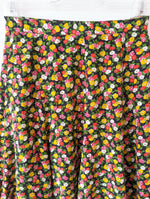 Lade das Bild in den Galerie-Viewer, *Seide* Rock Streublümchen Orange Pink (XS-S)
