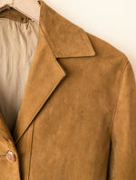 Lade das Bild in den Galerie-Viewer, Wildleder Jacke 70s Blazer Cognac (M-L)
