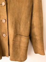 Lade das Bild in den Galerie-Viewer, Wildleder Jacke 70s Blazer Cognac (M-L)
