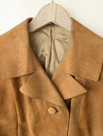 Lade das Bild in den Galerie-Viewer, Wildleder 70s Jacke Blazer Cognac (L-XL)

