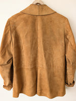 Lade das Bild in den Galerie-Viewer, Wildleder 70s Jacke Blazer Cognac (L-XL)
