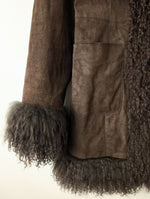 Lade das Bild in den Galerie-Viewer, RARE Leder Shearling Mantel Penny Lane (M)
