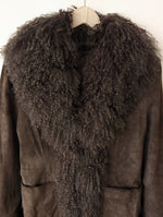 Lade das Bild in den Galerie-Viewer, RARE Leder Shearling Mantel Penny Lane (M)
