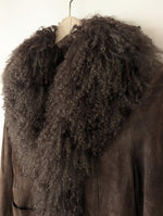 Lade das Bild in den Galerie-Viewer, RARE Leder Shearling Mantel Penny Lane (M)
