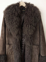 Lade das Bild in den Galerie-Viewer, RARE Leder Shearling Mantel Penny Lane (M)
