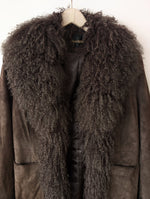 Lade das Bild in den Galerie-Viewer, RARE Leder Shearling Mantel Penny Lane (M)
