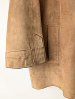 Lade das Bild in den Galerie-Viewer, Kimono Jacke 70s Wildleder Beige Cognac (L-XL)
