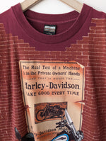 Lade das Bild in den Galerie-Viewer, *Harley Davidson* RARE Shirt '95 Rot Singlestitched (L)
