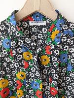 Lade das Bild in den Galerie-Viewer, Blouson Bluse 80s Blumen Print (L)
