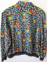 Lade das Bild in den Galerie-Viewer, Blouson Bluse 80s Blumen Print (L)
