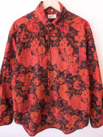 Lade das Bild in den Galerie-Viewer, *Feincord* Bluse Bohemian Rosen Print Rot (L)
