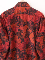 Lade das Bild in den Galerie-Viewer, *Feincord* Bluse Bohemian Rosen Print Rot (L)
