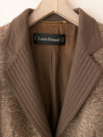 Lade das Bild in den Galerie-Viewer, *Louis Féraud* Blazer Cropped Tweed Wolle (L)

