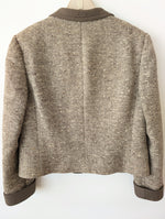 Lade das Bild in den Galerie-Viewer, *Louis Féraud* Blazer Cropped Tweed Wolle (L)
