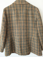 Lade das Bild in den Galerie-Viewer, *Wolle* RARE 70s Tweed Blazer Tartan (XL)

