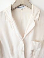 Lade das Bild in den Galerie-Viewer, *Jil Sander* Blazer Bluse Transparent Seide (S)
