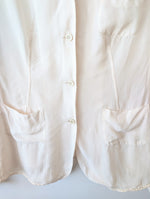 Lade das Bild in den Galerie-Viewer, *Jil Sander* Blazer Bluse Transparent Seide (S)
