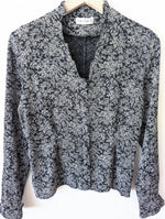 Lade das Bild in den Galerie-Viewer, Bluse Bohemian Rosen Print Schwarz (S-M)
